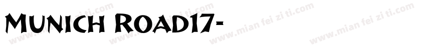Munich Road17字体转换